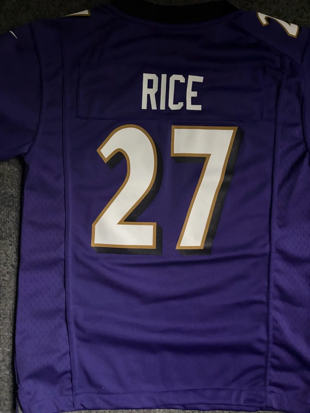Nike Kids Baltimore Ravens #27 Ray Rice Purple Vintage Jersey